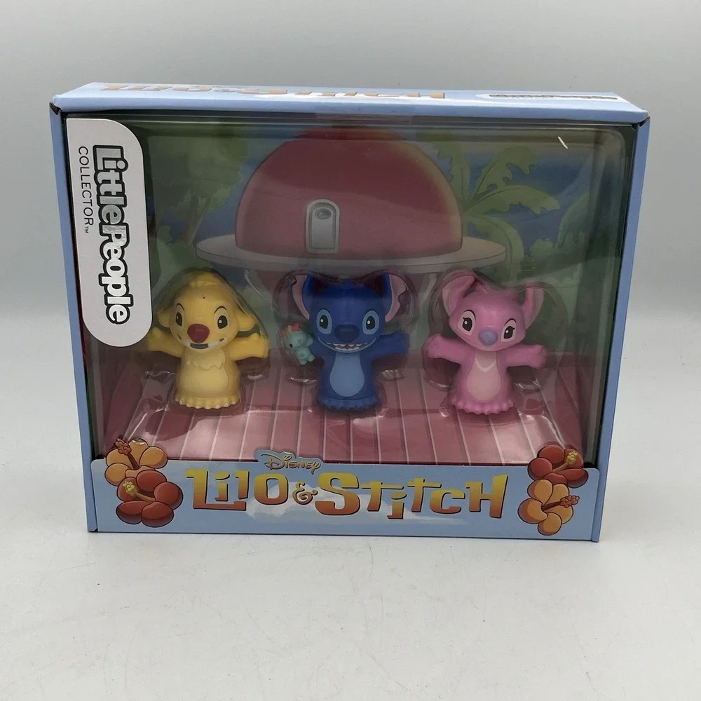 Little People Disney LILO & STITCH Collector Set - STITCH, ANGEL & REUBEN - NIB